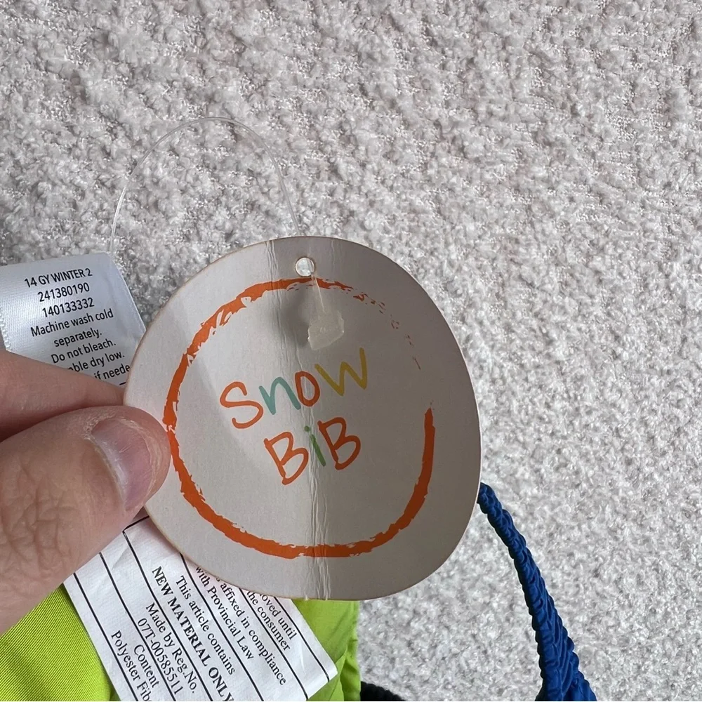 Gymboree NWT Infant‎ Snow Suit Ski Bib Blue Snowsuit Size 6-12 Months